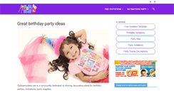 Desktop Screenshot of clubpartyideas.net
